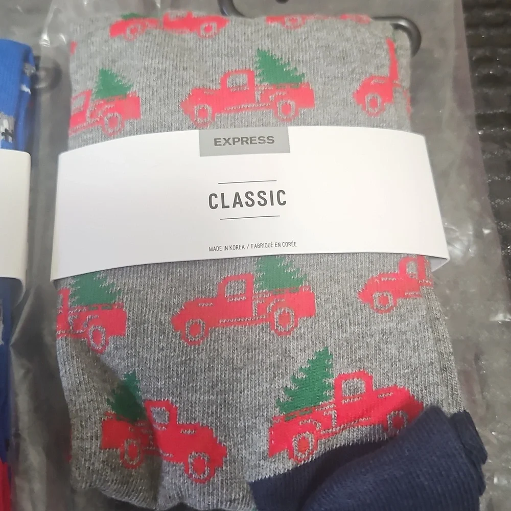 Express SOCKS NWT Dogs & Trucks 8/13 Gift Idea